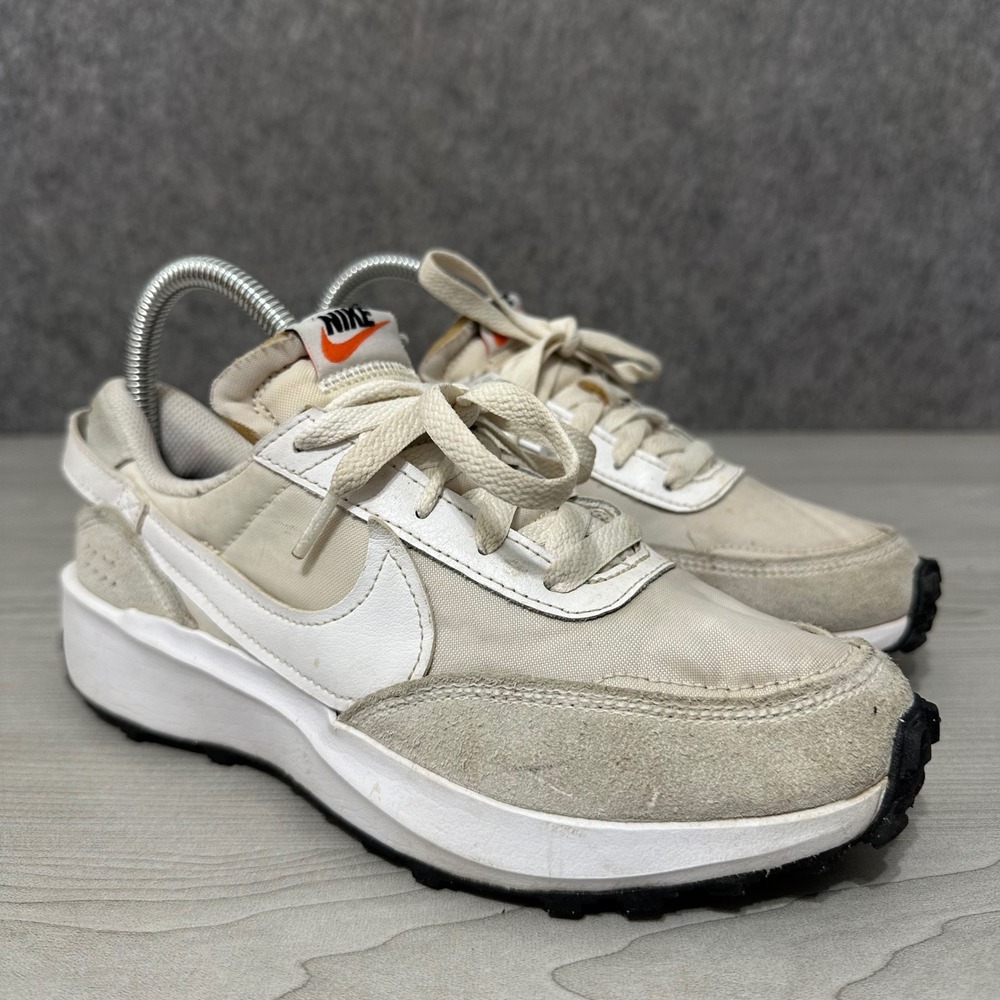 Nike Waffle Debut Sneakers Womens 6.5 White Grey DH9523-100 Running Shoes